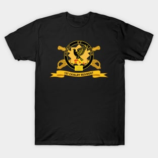 1st Cavalry Regiment w Br - Ribbon T-Shirt